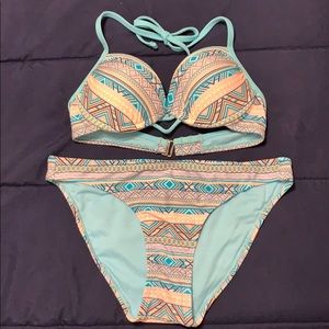 Tribal print swim suit